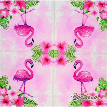 Serwetka decoupage seria DAISY flaming 33x33cm